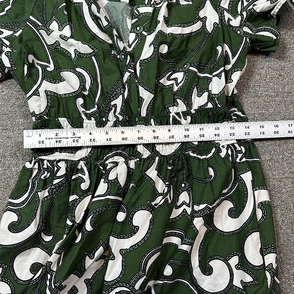 Anthropologie Green and White Maxi Dress - Picture 8 of 8